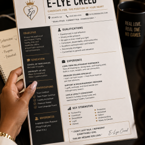 Résumé For Love- by E-Lye Creed